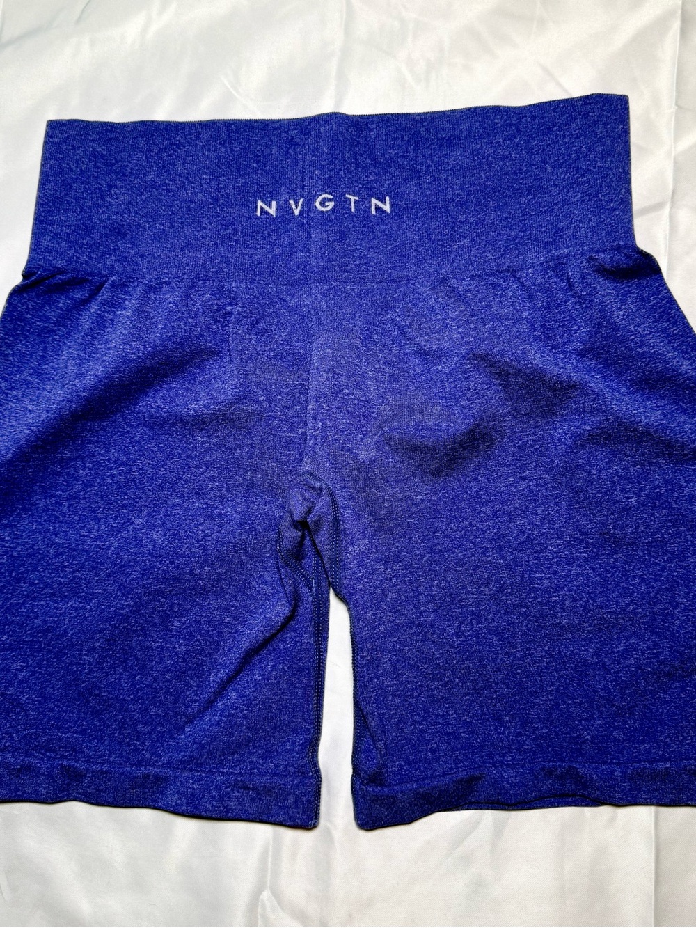 NVGTN Women's High-Waist Royal Blue Seamless Bike Shorts